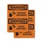 Signmission Rotating Equipment With Symbol Bilingual OSHA Warning Sign, Plastic, 7in W x 10in L, 2PK OS-2PACK-WS-P-710-L-12829 - alternate 1